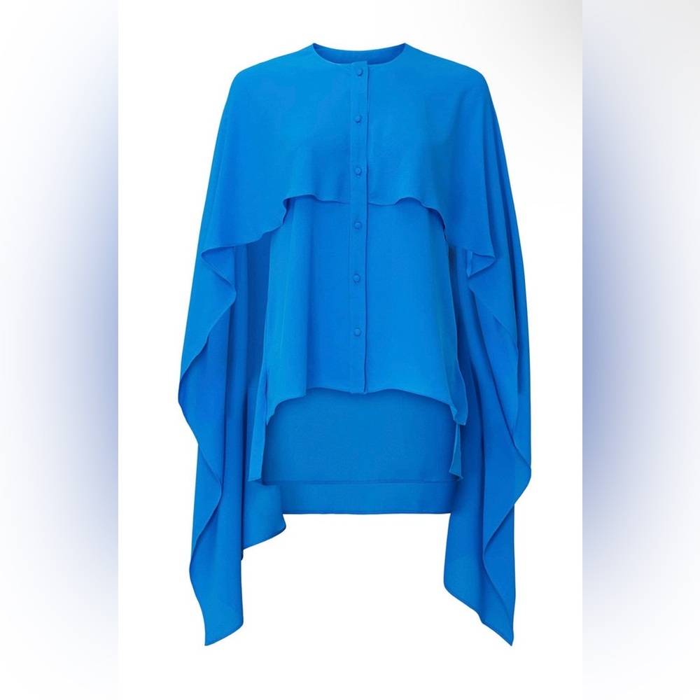 Prabal Gurung Electric Blue Flowy Top - Size 6